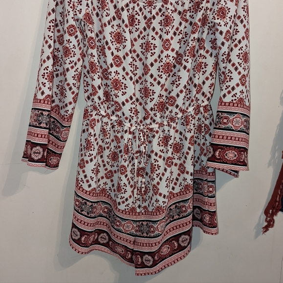 Bele tweed one piece shorts boho romper - Picture 2 of 5